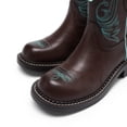 thumbnail image 2 of Botas DREAM PAIRS DWUMMB2509 para mujer color marrón talla 8, 2 of 7