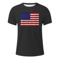 thumbnail image 3 of Mens American Flag Patriotic Tshirts Oversized Big & Tall July 4th Graphic Tees Funny 250th Anniversary Summer Tops Dark Gray, 4XL, 3 of 4
