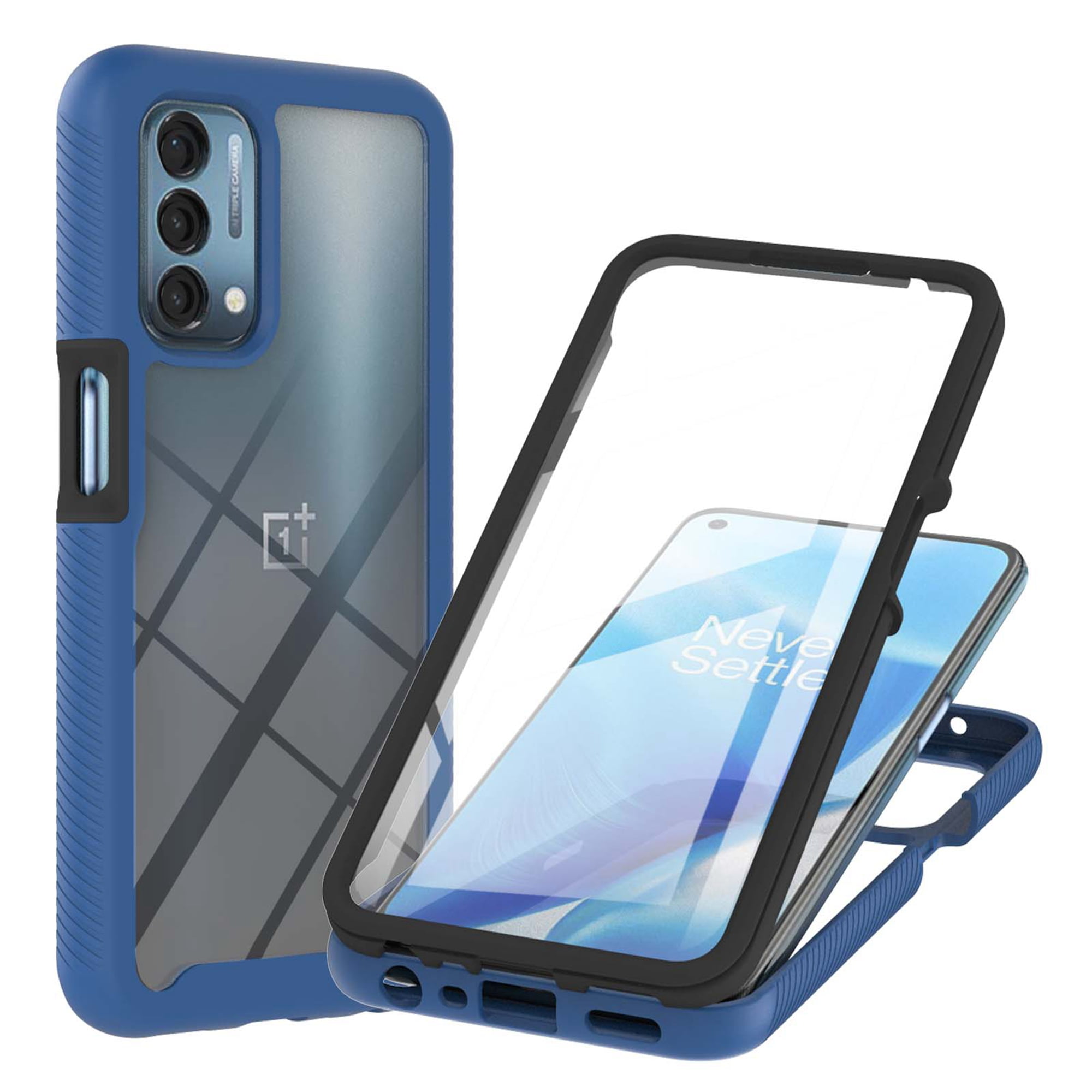 OnePlus Nord N200 5G Case with Builtin Screen Protector, Dteck 2 in 1 Rugged Full Shockproof