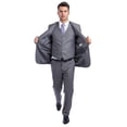 thumbnail image 3 of Men's 3pc Solid Suit, Notch Lapel, 3 of 4