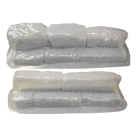 Set of Flagstone Rock Look Plastic Molds use Concrete or Cement to Make Your own Patio Borders and Edgers 5021