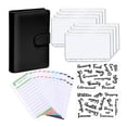 thumbnail image 2 of yuksok Letter Sticker Zipper Paper Bill Notebooks Black, 2 of 9