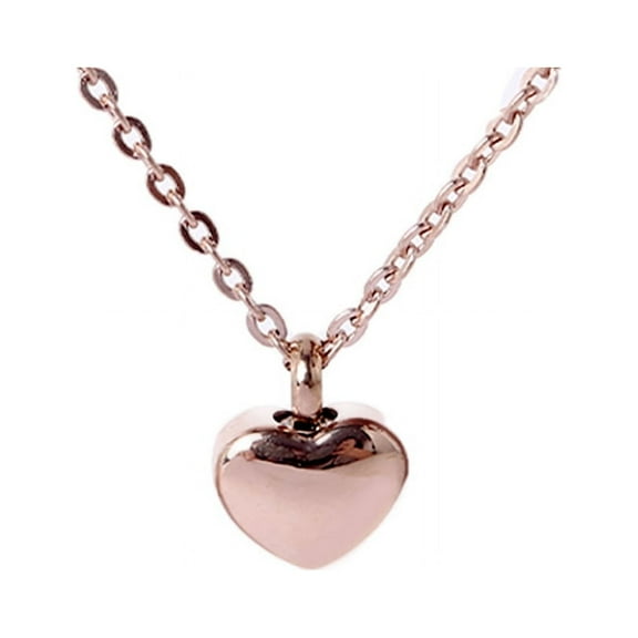 Cremation Jewellery Ash Urn Pendant Keepsake Memorial Necklace Locket Heart-shaped Minimalist Commemorative Gift