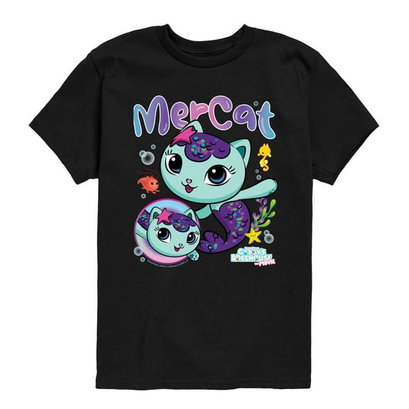 Gabby's Dollhouse - Mercat Tee - Youth Boys Short Sleeve Graphic T-Shirt