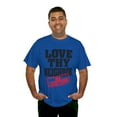 thumbnail image 6 of DJH Apparel | Love Thy Neighbor: No Exceptions Christian Unisex Cotton Tee, 6 of 8