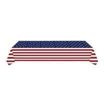 Large Stars and Stripes 4th of July Table Runner, 54 x 107 Inch Patriotic Memorial Day Table Runner, Independence Day Kitchen Dining Table Runners for Home Farmhouse Party Decor
