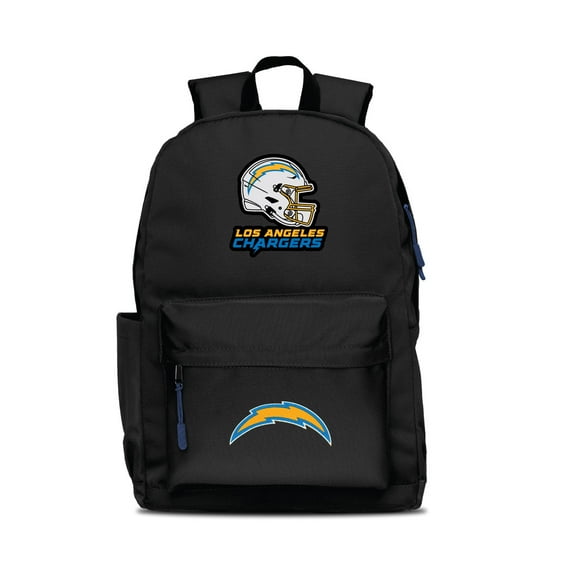 MOJO Black Los Angeles Chargers Two Logo Campus Backpack