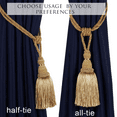 thumbnail image 5 of BEL AVENIR 2 Pack Curtain Tiebacks Tassel Rope Handmade Holdbacks, Gold, 2 Count, 5 of 6