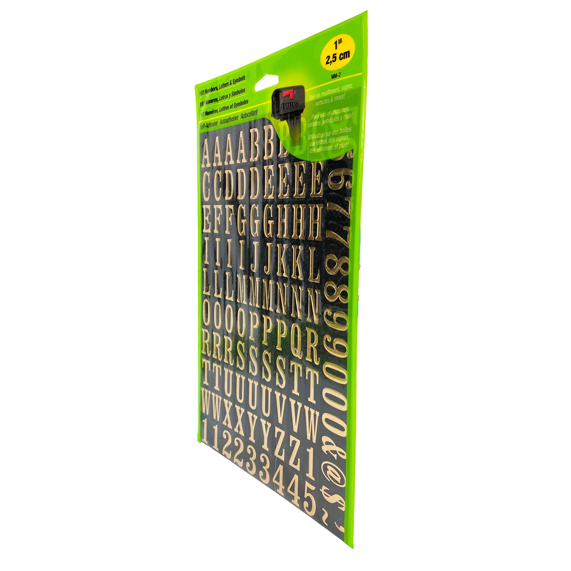 Permanent Adhesive Vinyl Letters & Numbers 2 167/Pkg-Gold, 1 count - Pay  Less Super Markets