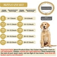 thumbnail image 2 of Creative Dog Chain Diamond Cuban Collar Walking Metal Chain Collar with Design Secure Buckle, Pet Cuban Collar Jewelry Accessories for Small Medium Large Dogs Cats, Rose Gold, 18 Inch, 2 of 5