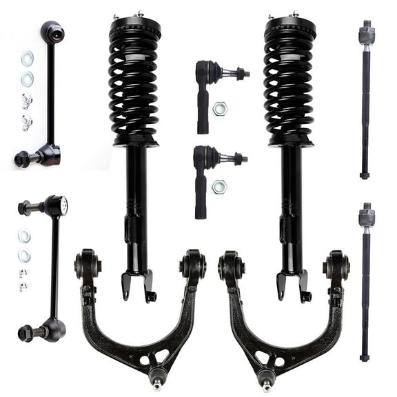 cciyu Struts Suspension Kit for Chrysler 300 2005-2010 ,for Dodge Charger 2006-2010 Includes Complete Struts Assembly Control Arm and Ball Joint Assembly Stabilizer Bar Link Kit Tie Rod End