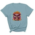 thumbnail image 2 of NuoCaiYun Womens Plus Size Tshirt Graphic Tees Crew Neck Summer Short Sleeve Loose Fit Tops, 2 of 6