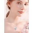 thumbnail image 3 of CACA LADY 100 Languages Projection Necklace I Love You Necklace 925 Sterling Silver Heart Butterfly Pendant Necklace jewelry Romantic Gifts for friend Women Birthday Anniversary, 3 of 6