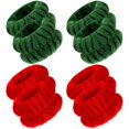thumbnail image 3 of 4 pares de muñequeras de microfibra: las muñequeras absorbentes evitan derrames (marrón, blanco, clásico), 3 of 5