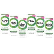 Blink Contact Long-Lasting Lubricant Eye Drop Moisturizer, 0.34oz, - 6 Pack