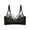 Black, variant on LYEAA Women Bras Wireless Padded Plus Size Lace Push up Daily Bras Wirefree Adjustable Strap Support Lift Soft Bralette No Wire Breathable Comfort Sleeping Bras Black M