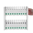 thumbnail image 5 of GAXIRE White 2 Tier Plastic Mobile Phone Stand with 20 Grids for Desktop Storage and Charging, 5 of 7