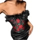 thumbnail image 5 of Top de poliéster con estampado floral y encaje para mujer, 5 of 9