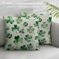 thumbnail image 3 of Nawypu ST Patricks Day Pillow Covers  ST Patricks Day Lucky Clover Decorations Throw Pillows Outdoor Green Shamrocks Decor Cushion Case Decorations for Home Couch Sofa, 3 of 5