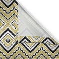 thumbnail image 5 of Ambesonne Ethnic Grommet Curtain, Chevron Waves Tribal, 50" x 84", Yellow Black and White, 5 of 6