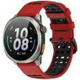 thumbnail image 1 of 22mm Smart Sports Watch Two-Color Silicone Replacement Strap, Breathable, Lightweight, Sweat & Water Resistant, Versatile for Various Occasions, 1 of 5