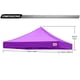 thumbnail image 3 of Toldo de repuesto para carpa plegable de 10 x 10 pulgadas, color morado, 3 of 6