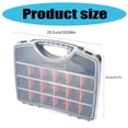 thumbnail image 2 of Tool Box Organizers And Storage Plastic Container Compartment Adjustable Detachable Chest Case For Tool Hardware Screw, 2 of 8