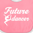 thumbnail image 4 of Inktastic Future Dancer Childs Dancing Girls Baby Bib, 4 of 4