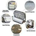 thumbnail image 4 of Standing Pencil Case with Base Large Capacity Stationery Pouch Pen Bag with Zipper for Women Men Chickens with Wildflowers and Grasses, 4 of 7