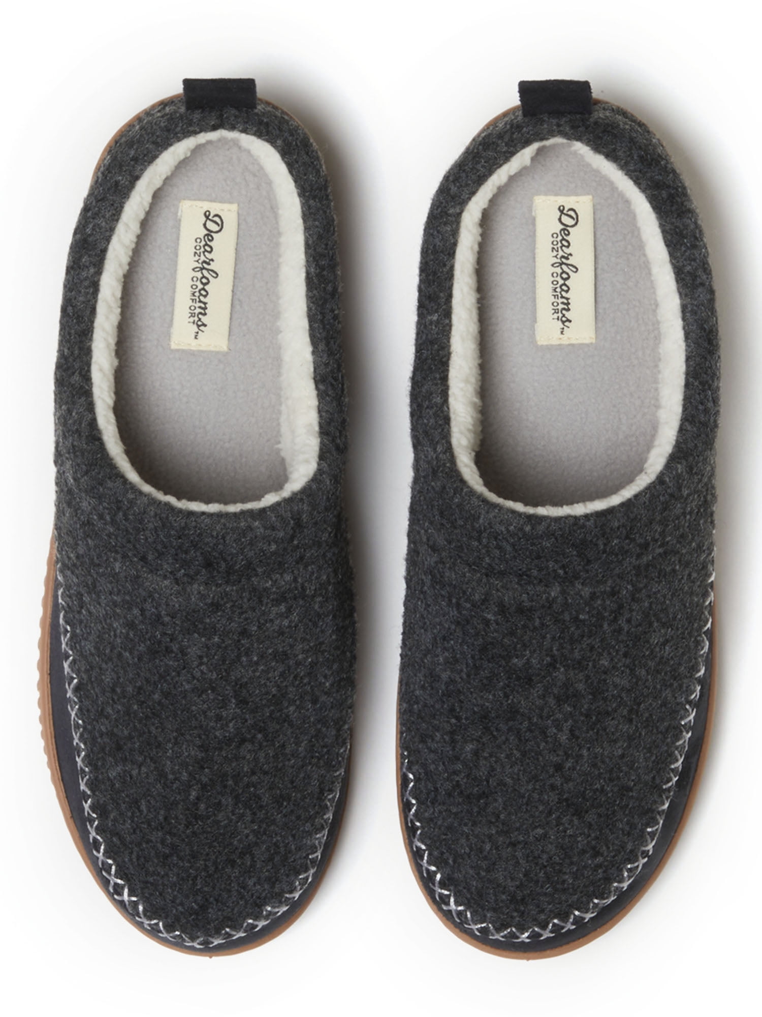 Dearfoams Cozy Comfort Women's Mixed Material Clog Slippers