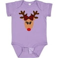 thumbnail image 3 of Inktastic Cute Girl Reindeer with Buffalo Plaid Bow Boys or Girls Baby Bodysuit, 3 of 5