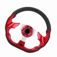 thumbnail image 1 of Carbon Fiber Racing Steering Wheel Modification Mini Drifting Steering Wheel Soft Hand  Controllability Modified Steering, 1 of 7
