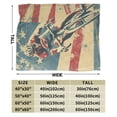 thumbnail image 5 of Patriotic Cycling Throw Blanket Gifts, Blanket with American Flag and Cyclist Print 50x40, 5 of 6