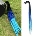 thumbnail image 1 of Helmet Braid Pigtails Realistic Removable Gradient Women Motorcycle Helmet Dirty Braid Cycling Equipment, 1 of 7