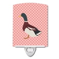 thumbnail image 1 of Carolines Treasures BB7856CNL Rouen Duck Pink Check Ceramic Night Light, 1 of 1