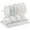 White, variant on J&V TEXTILES Foldable Dish Drying Rack with Drainboard, Stainless Steel 2 Tier Dish Drainer Rack, Collapsible Dish Drainer, Folding Dish Rack for Kitchen Sink, Countertop, Cutlery, Plates Red