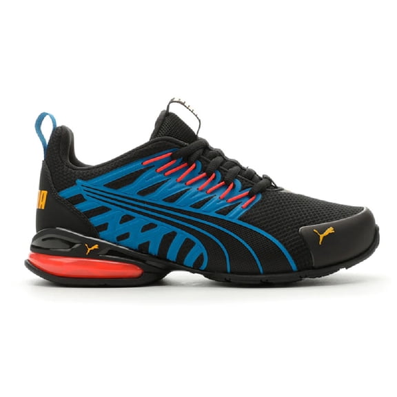 Big Kid's Puma Voltaic Evo JR Pblack-Saffron-Future Blue (311029 01) - 5