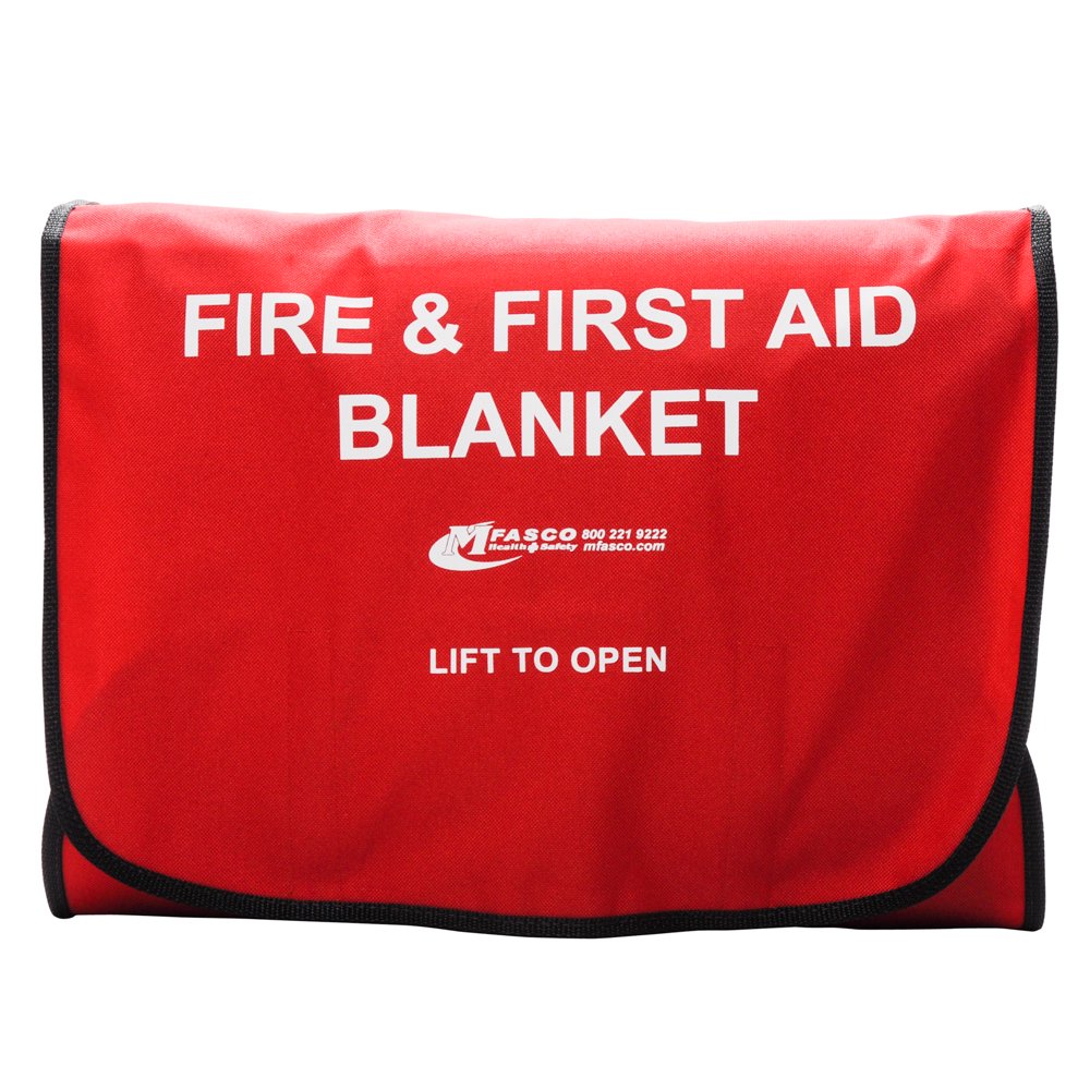 Fire Blanket Kit Red Case with Fire Blanket by MFASCO