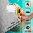 thumbnail image 2 of 3x4 Rug, Sea Turtle Door Mat, 3D Funny Sea Animal Rug, Underwater Ocean Rugs for Entryway, Washable & Non Slip & Soft Low Pile Small Carpet, Indoor Doormat, Sea Turtle Home Decor & Gifts, 2 of 7