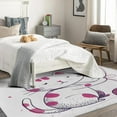 thumbnail image 4 of Cat Rugs Room Decor - 4x5 Rug - Cat Rug - Cute Purple Kitten Area Rug - Kids Girls Rugs - Kawaii Animal Carpet, 4 of 7