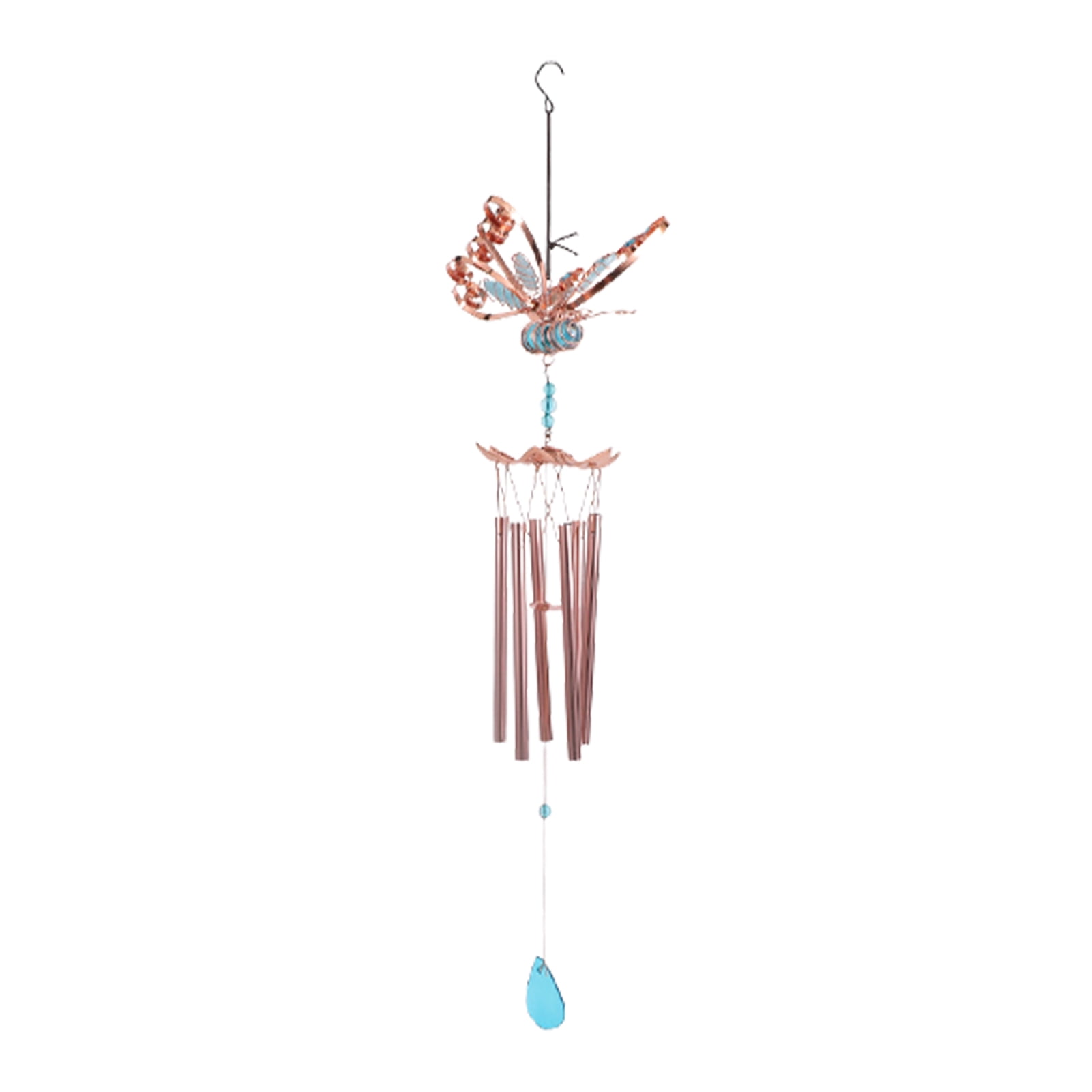 1Pc Hummingbird Metal Wind Chime Glass Pieces Pendants Wind Bell Iron Wrought 1Pc Hummingbird Metal Wind Chime Glass Pieces Pendants Wind Bell Iron Wrought