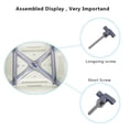 thumbnail image 4 of Ktaxon Medical Tool-Free Assembly Spa Bath Shower Lift Chair, Portable Bath Seat, Adjustable Shower Bench, White Bath Lift Chair with Arms, 4 of 9
