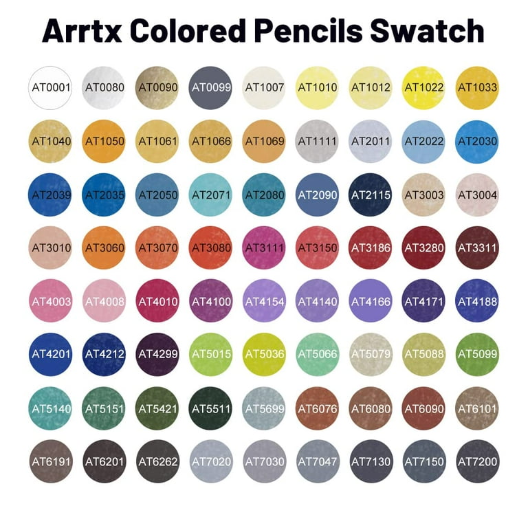Arrtx Colored Pencils Set of 72 + Acrylic Paint Markers Set of 30 Colors,  Premium Art Supplies for Drawing, Sketching Shading and Coloring Books
