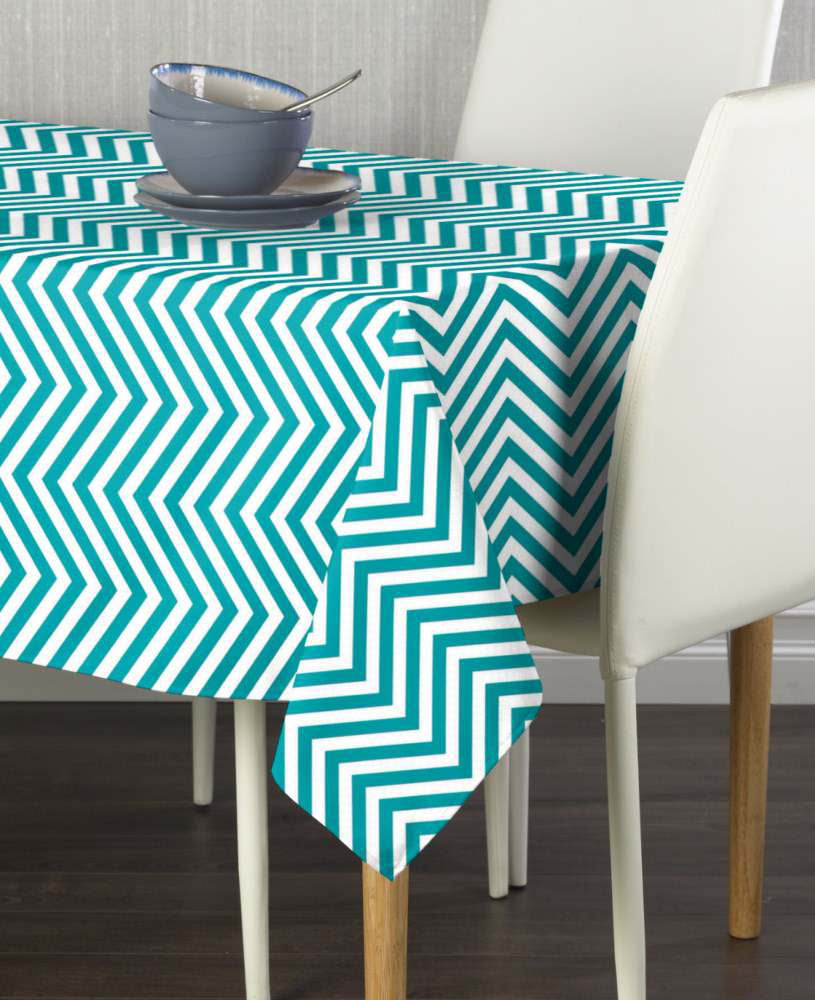 Assorted Sizes! Turquoise Chevron Signature Tablecloths 