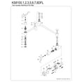 thumbnail image 6 of Kingston Brass KS8101DFL NuWave Wall Mount Pot Filler Faucet, Polished Chrome, 6 of 8