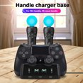 thumbnail image 4 of Controlador PS4 en + Controlador PS Move Soporte Carga Dual para Controlador Juegos PS4, 4 of 9