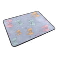 thumbnail image 6 of Bathroom Sets Curtain and Rug Sets 23.6x15.7 in Non-Slip Mat and 72x72 in Shower Curtain for Home Bath Dcor Pastel-colored Bows and Spider Webs, 6 of 7