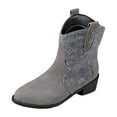 thumbnail image 3 of Mostsola Cowboy Boots for Women Pointy Toe Fashion Cowgirl Boots Heel Suede Western Booties, 3 of 9