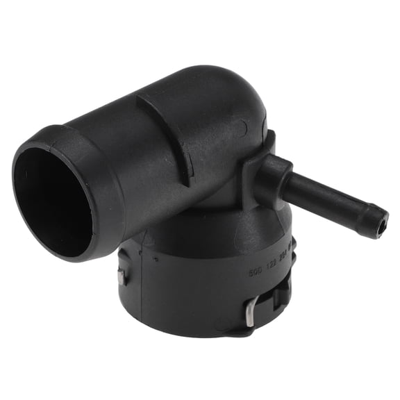 Unique Bargains Engine Coolant Hose Connector for Volkswagen Atlas Cross Sport 2018-2023 Plastic Radiator Coolant Hose Pipe Connector No.3QF122291 Black 1 pcs