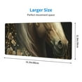 thumbnail image 3 of Pofeuu Palatial Gold Pattern Horse Print Desk Mat for Keyboard and Mouse，Computer Desk Matt for Desktop，Large Mouse Pad for Desk，Desk Pads on Top of Desks 12x31.5in, 3 of 8
